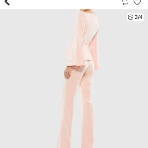 NWT Mac Duggal Ieena Elevated Long Sleeve Crepe Pant Suit Size 10